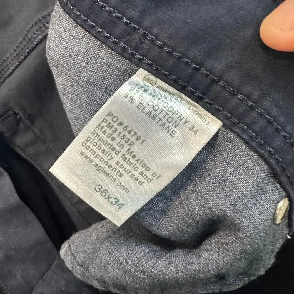 AG Jeans Men’s Everett SUD Pants Slim Straight Relax Fit Chino Trousers 36x34